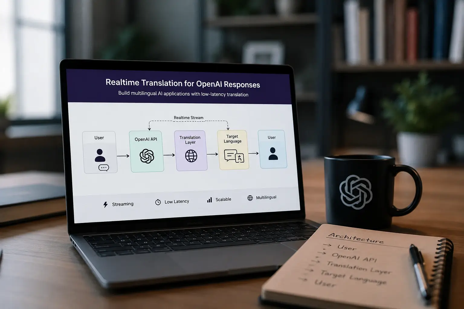 Translating OpenAI responses in real time with streaming and translation APIs
